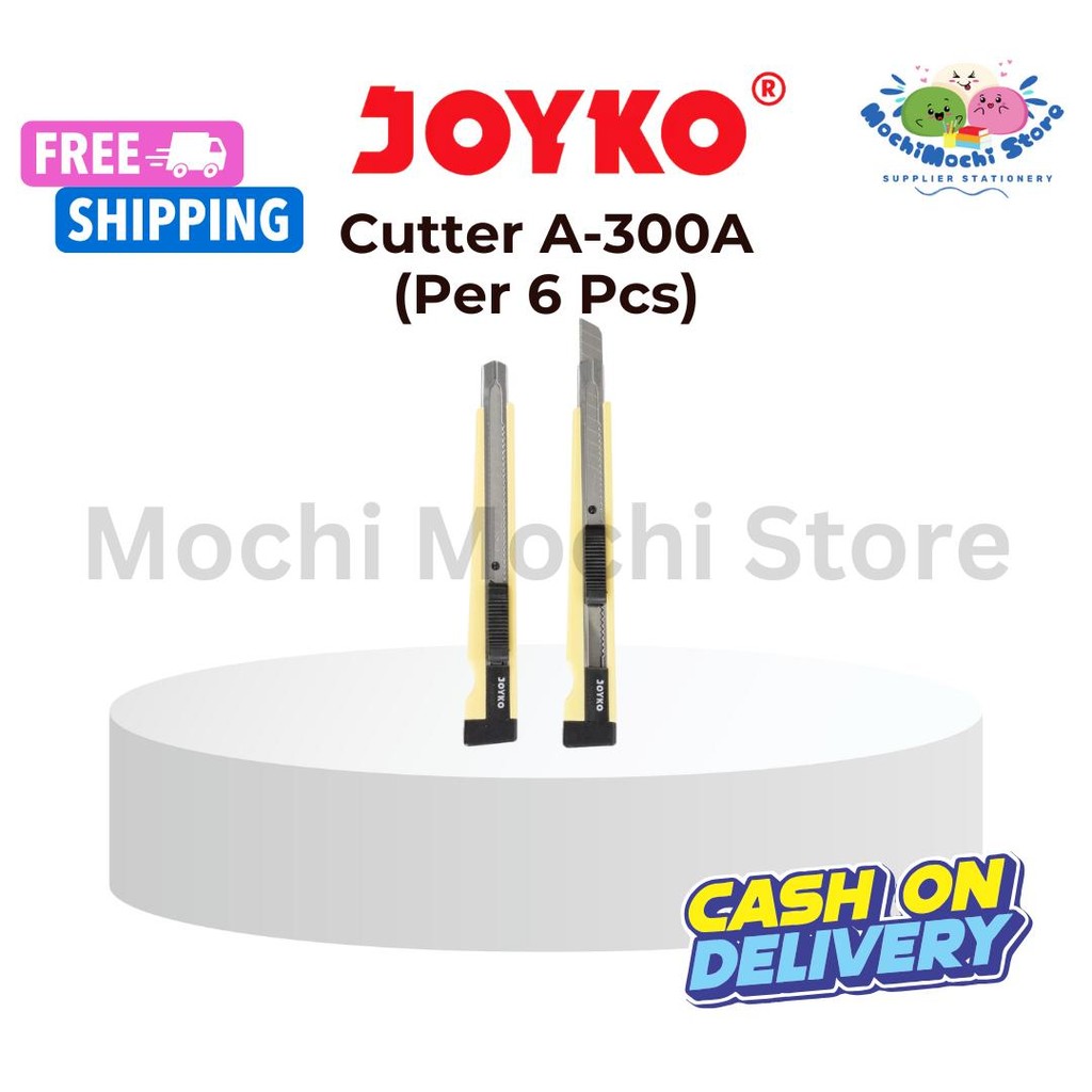 

PER 6 PCS Cutter Joyko A-300A | Pemotong Joyko A-300A | Pisau Cutter Joyko