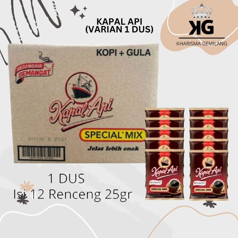 

KG - KOPI KAPAL API 23 Gram (1 DUS ISI 12 RENCENG) Kopi Kapal Api Special Mix Rasa Pait Manis Bungkus Murah Lebaran Enak Anak Dewasa