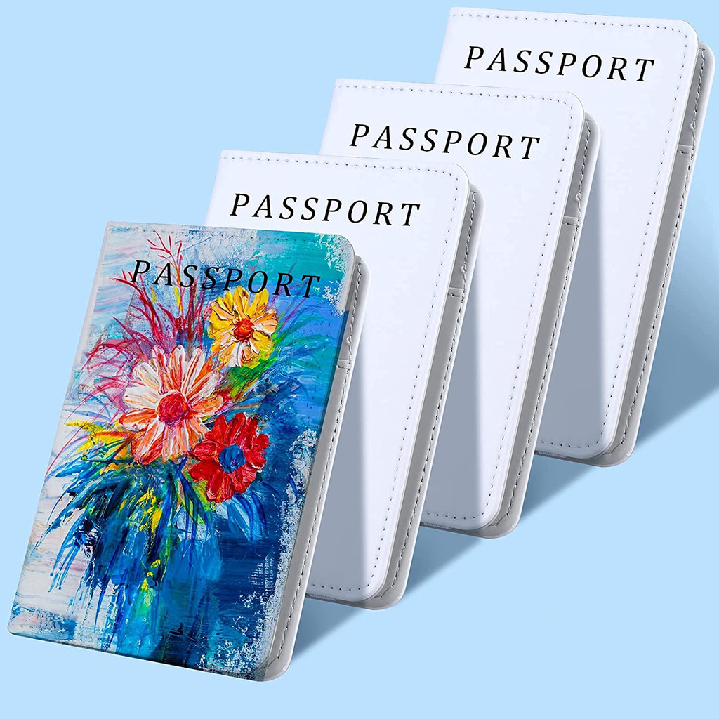 

1pcs Sublimation Passport Holder Cover Blank Travel Passport Holder Wallet Cover for Passport, Credit Cards, Boarding Passes