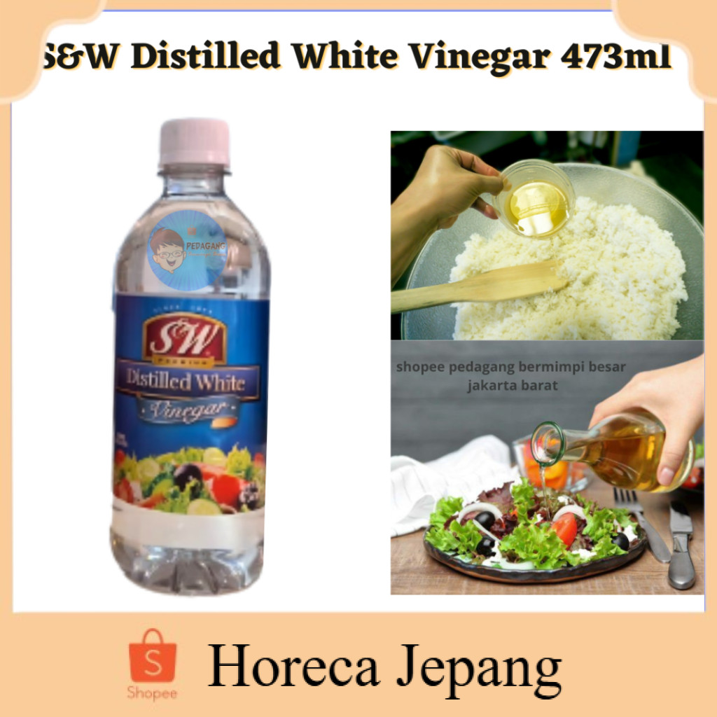 

S&W Distilled White Vinegar 473m/ Chuka Putih