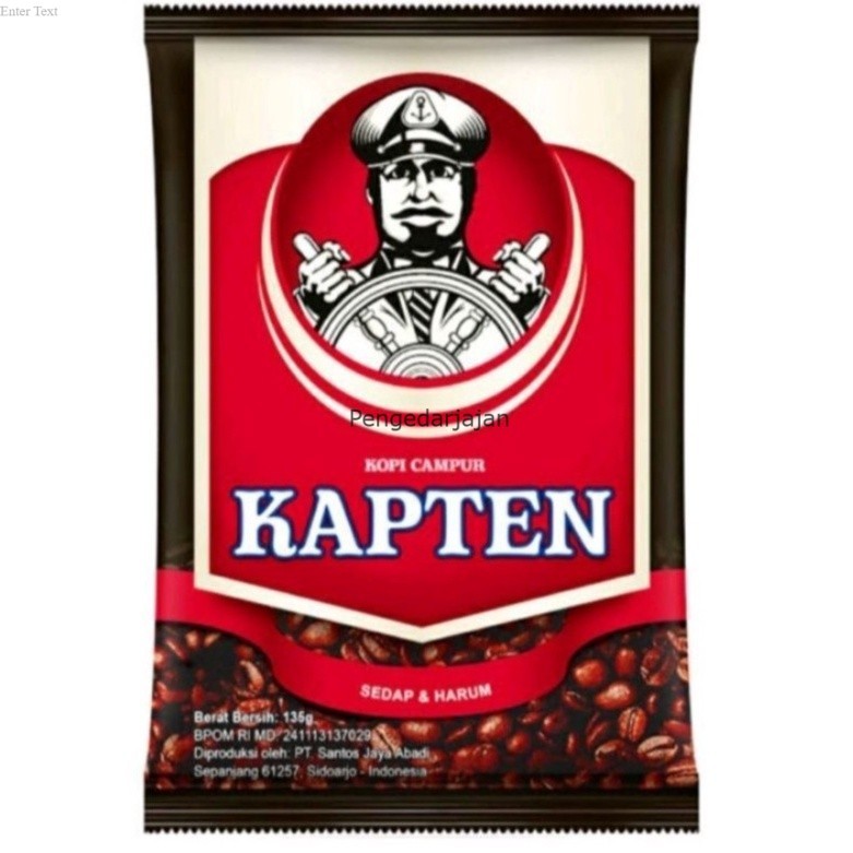 

Kapten Kopi Bubuk Untuk Anda 60gr x10pcs - Pengedarjajan