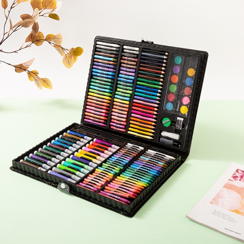 

168Pcs Coloring Art Colored Pencils Kits for Kids Art Set Portable Drawing Painting Art and Crafts Supplies Gift