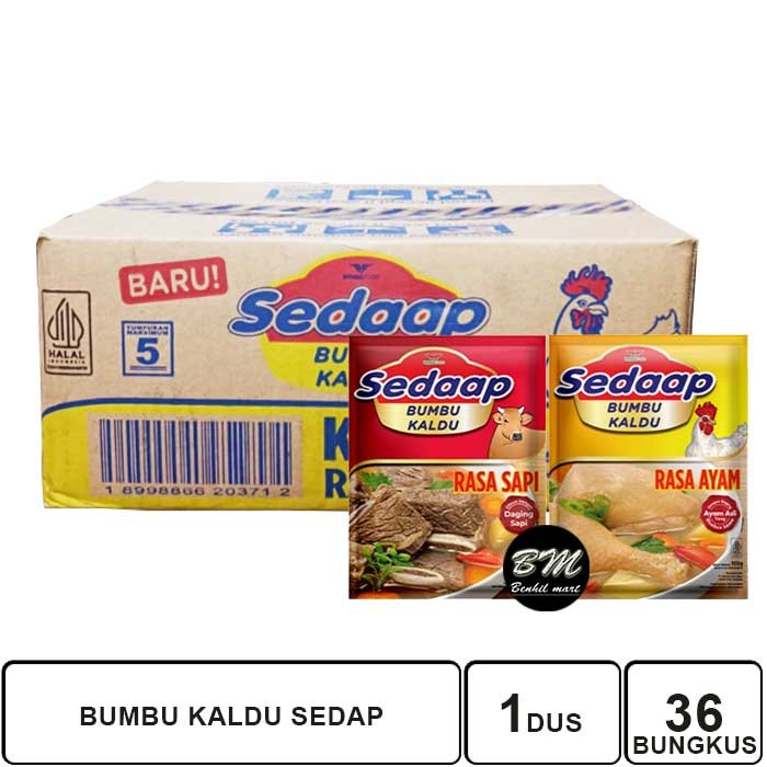 

1 DUS ISI 36 PACK SEDAAP BUMBU KALDU 100 GRAM