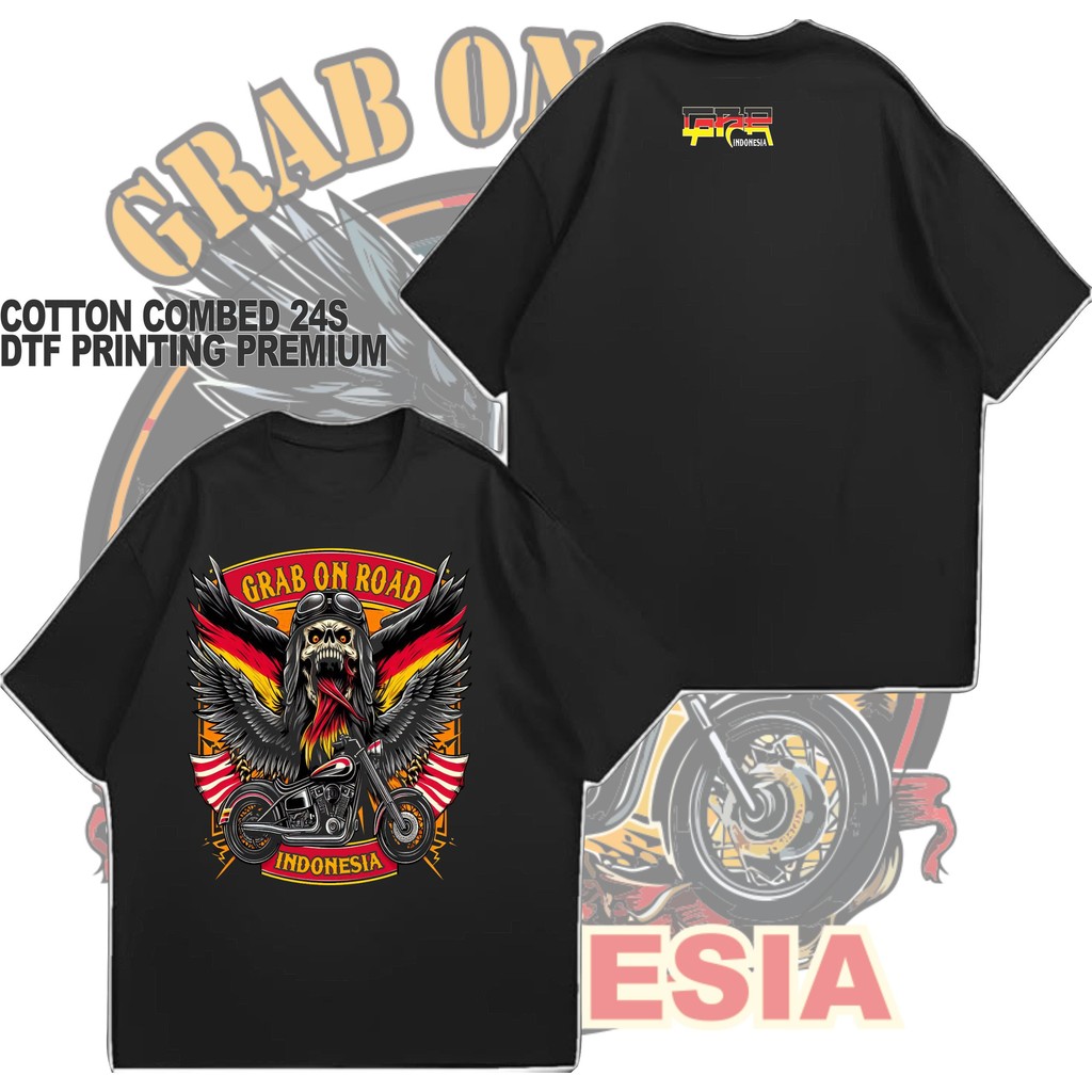 kaos GBR GRAB ON ROAD GBR INDONESIA VL 1.6