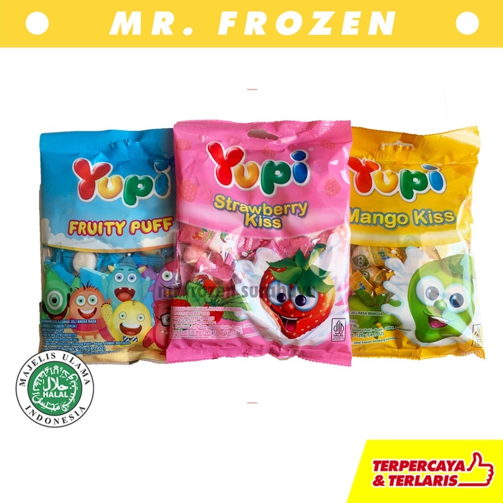 

Yupi Permen Gummy Jelly Kemasan Bag 120gr - TERMURAH - PUSAT GROSIR JAJAN murah meriah