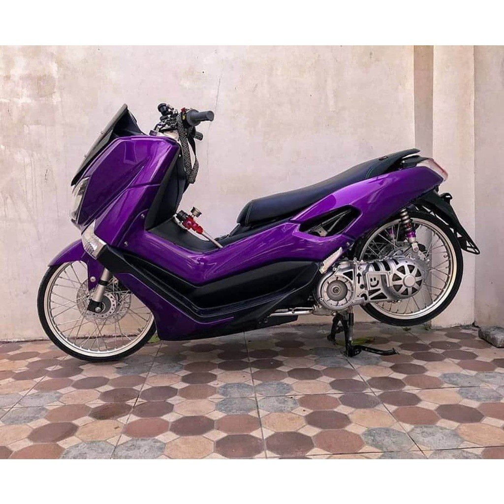 STIKER SKOTLET MOTOR PURPLE UNGU CANDY METALIK