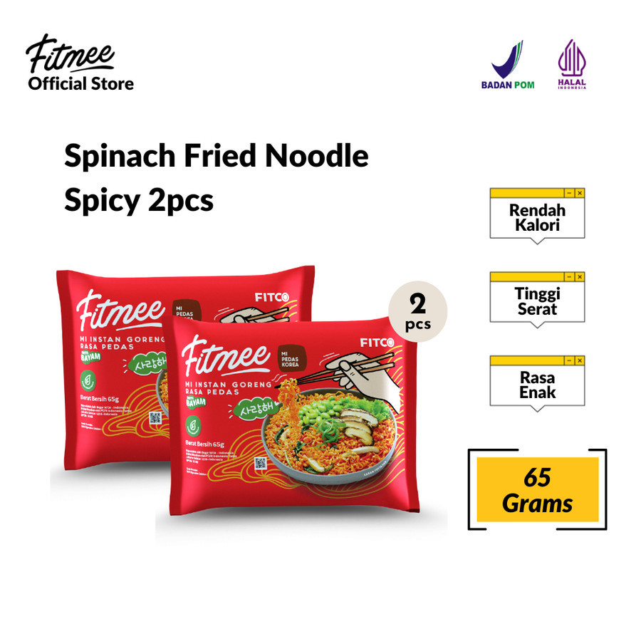 

Fitmee Mie Instan Bayam Goreng Pedas 2 Pcs