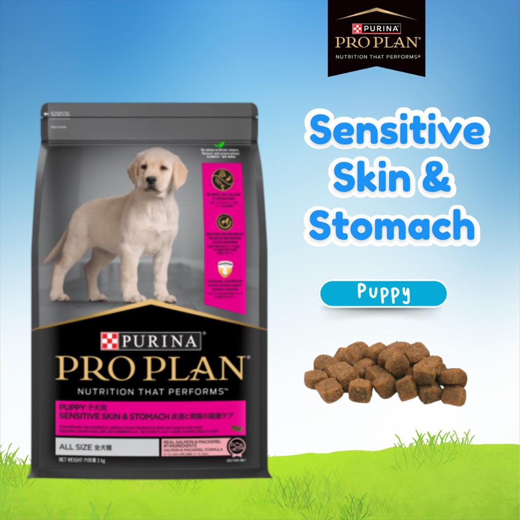 PROPLAN SENSITIVE SKIN & STOMACH PUPPY ALL SIZE 12KG