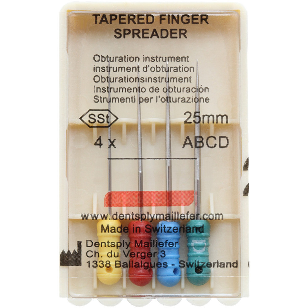 4pcs/Pack 21/25/31mm Dental Tapered Finger Spreader Endo Root Canal Files Hand Use Endodontic Dentis