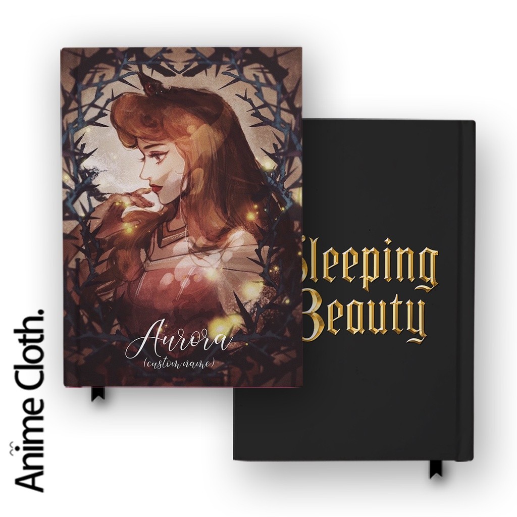 

Buku Catatan Notebook Sleeping Beauty Aurora 1 Custom Nama Jurnal Agenda Diary Hardcover