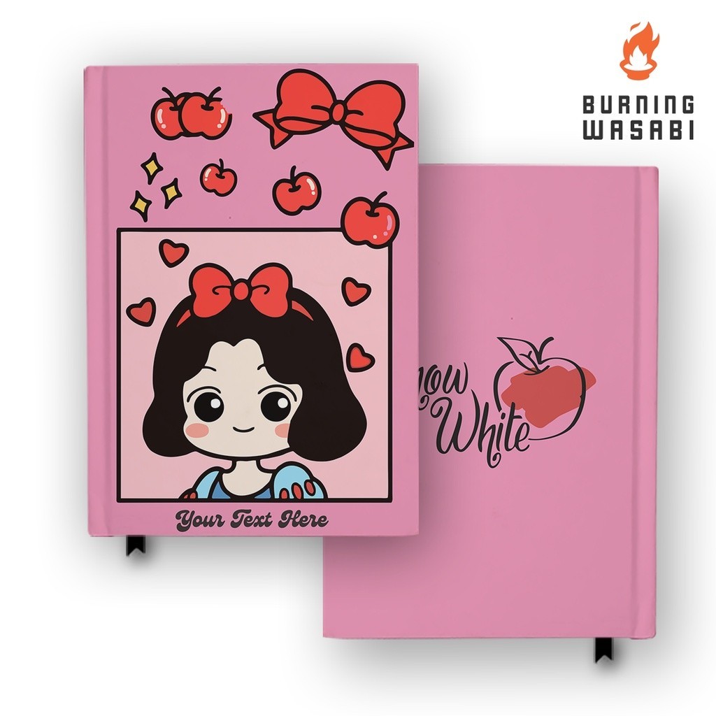

Notebook Buku Snow White 2 Hardcover Agenda Custom Nama Diary Jurnal Agenda A5 A6