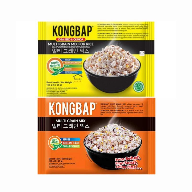 

KONGBAP multi grain mix for rice 150gr (6x25gr)