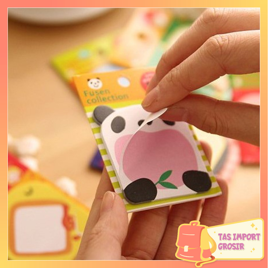 

Tas Import - S636 Sticky Notes Animal / Tempelan Kertas Catatan Memo Note Karakter Animal Lucu Unik