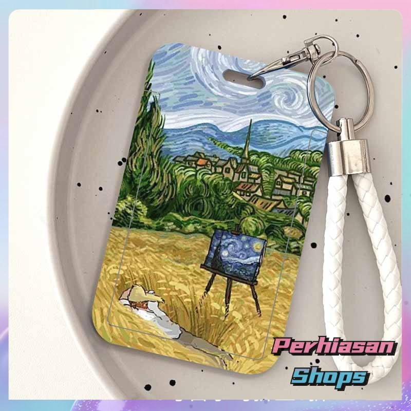 

【Perhiasan Shops】ID CARD HOLDER MOTIF KAWAII TEMPAT KARTU PHOTOCARD PHOTO CARD Dilengkapi Dengan Tali Tangan Berkualitas Tinggi Mendukung Diskon Untuk Pembelian Grosir,Seniman Pegunungan, Vincent Van Gogh Yang Menyendiri