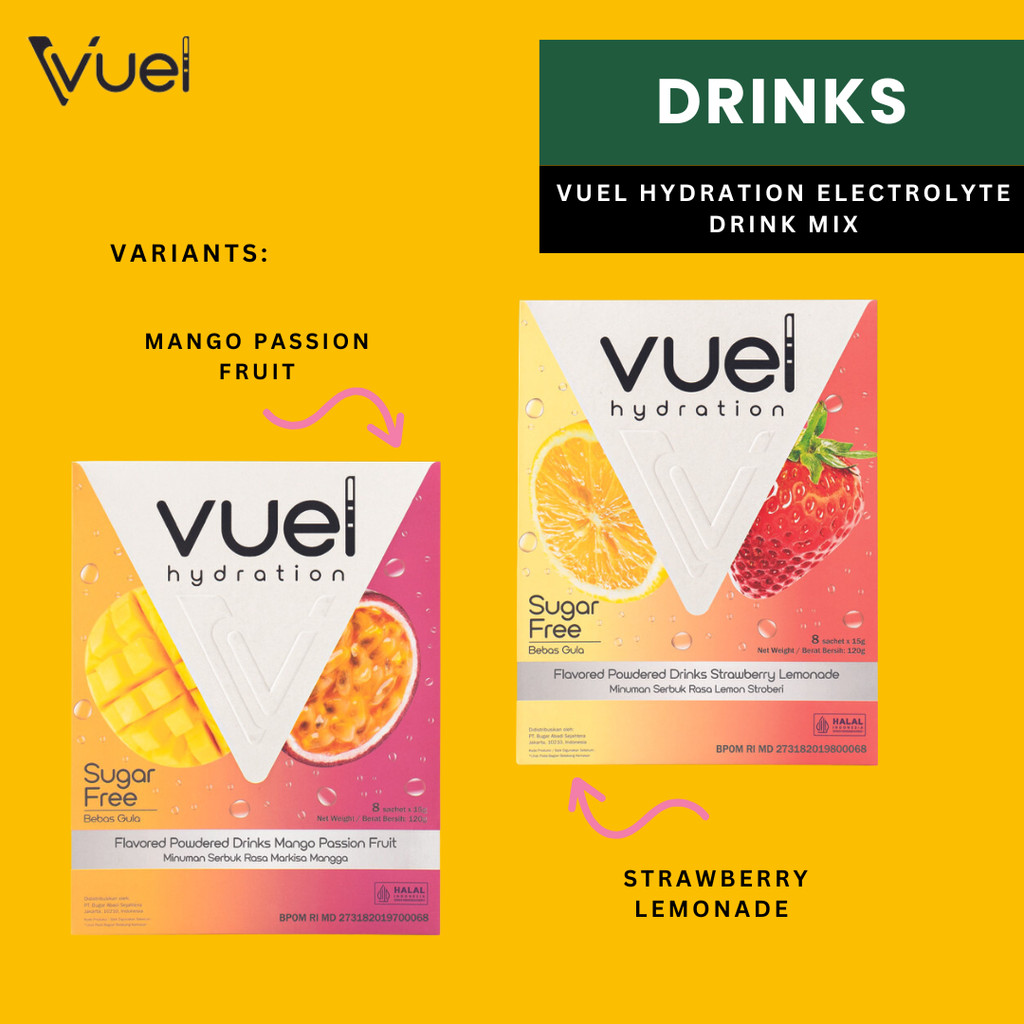 

Vuel Hydration Electrolyte Drink Mix - Electrolyte Drink
