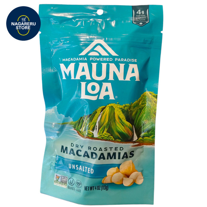 

Mauna loa dry roasted macadamias unsalted 113gr