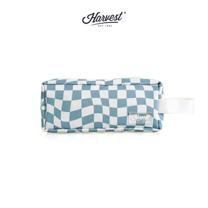 

[New]PROMO Tempat Pensil / Pencil Case Harvest Pop Case Checkered - Sky Blue