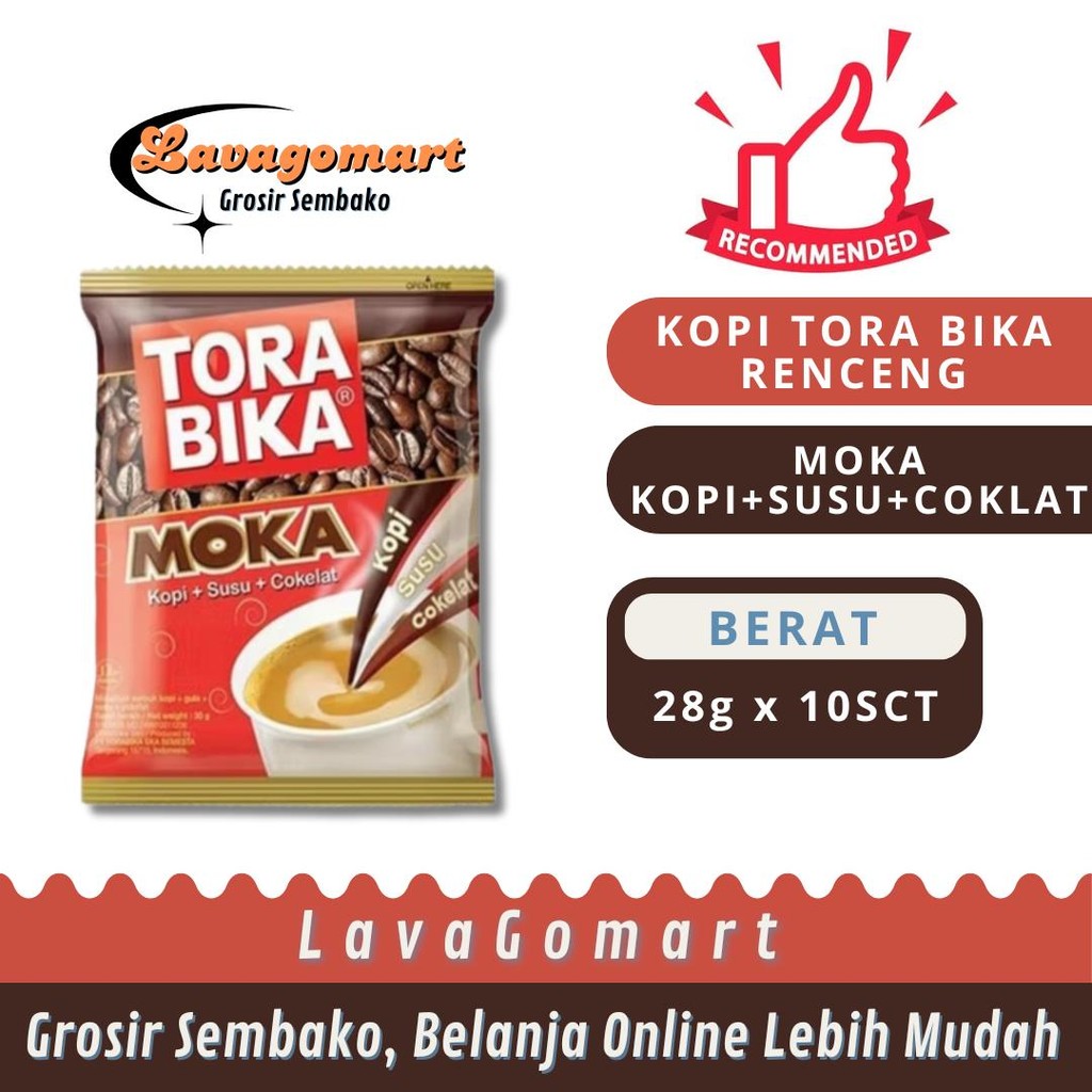 

KOPI TORABIKA SUSU + COKLAT TORA MOKA 28g - 1 RENCENG - LAVAGOMART - BANDUNG