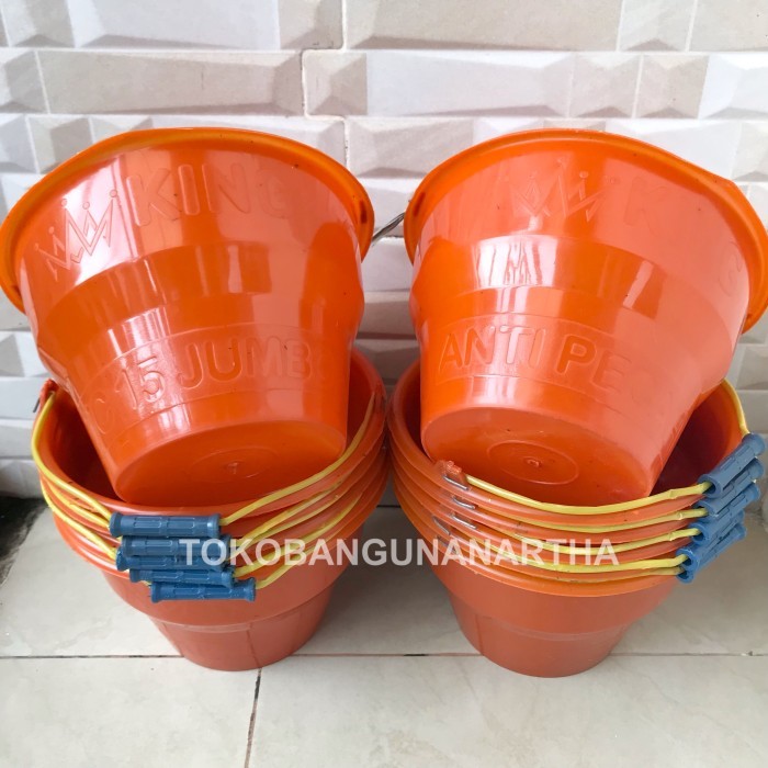 Timba / Ember Cor Plastik Kecil Anti Pecah - Orange