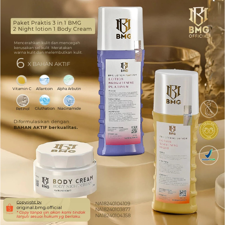 BMG LOTION PEMUTIH BADAN AMPUH CEPAT PUTIH DOSTING,BOOSTER/HB ANGGUR SUPER ORIGINAL BPOM...TERMURAH 