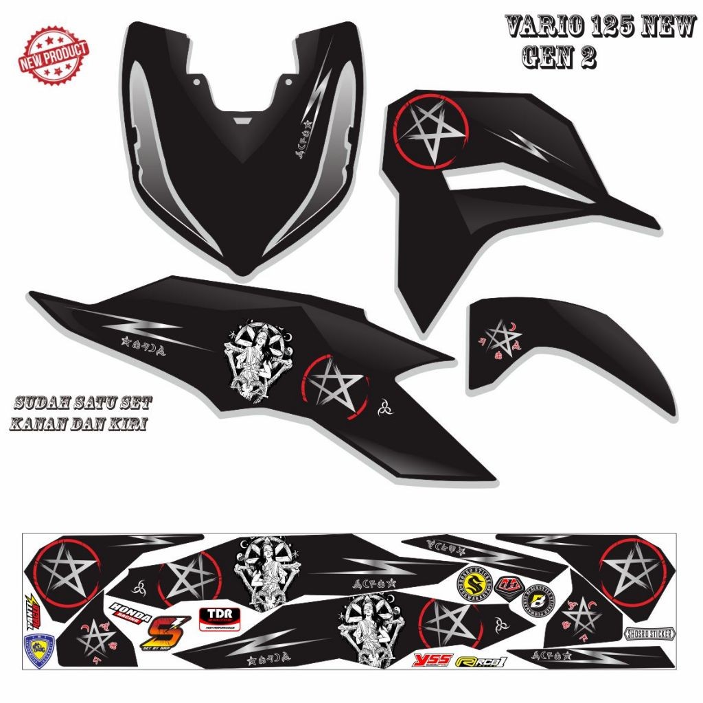 STIKER KEREN STIKER MOTOR / STRIPING VARIO 125  NEW GEN 2