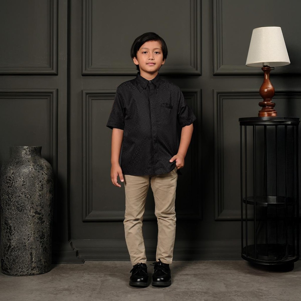 ZM Zaskia Mecca - Kaden Kemeja Anak Koko Pria Anak - Teman Serumpun - Edisi Kamboja