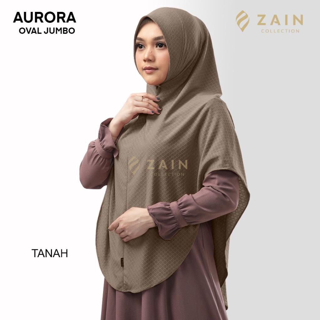 Kerudung Syari Terbaru Jilbab jumbo syar'i  Hijab Bergo instan Oval By zain collection