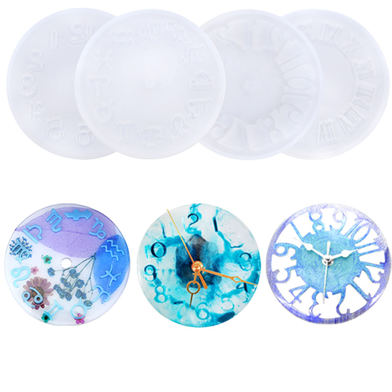 

10cm 15cm Silicone Clock Mold Clock Resin Silicone Mould Casting Tools Handmade Jewelry Making Tool DIY Crafts Epoxy Resin Molds