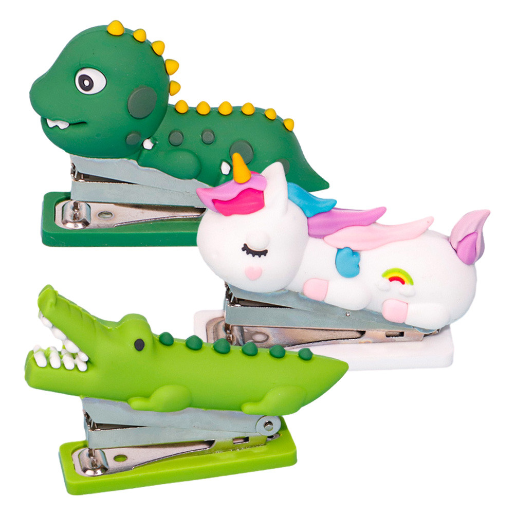 

3 Pcs Stapler Staplers for Desk Stationery Aesthetic Stationary Cute Hand Household Office