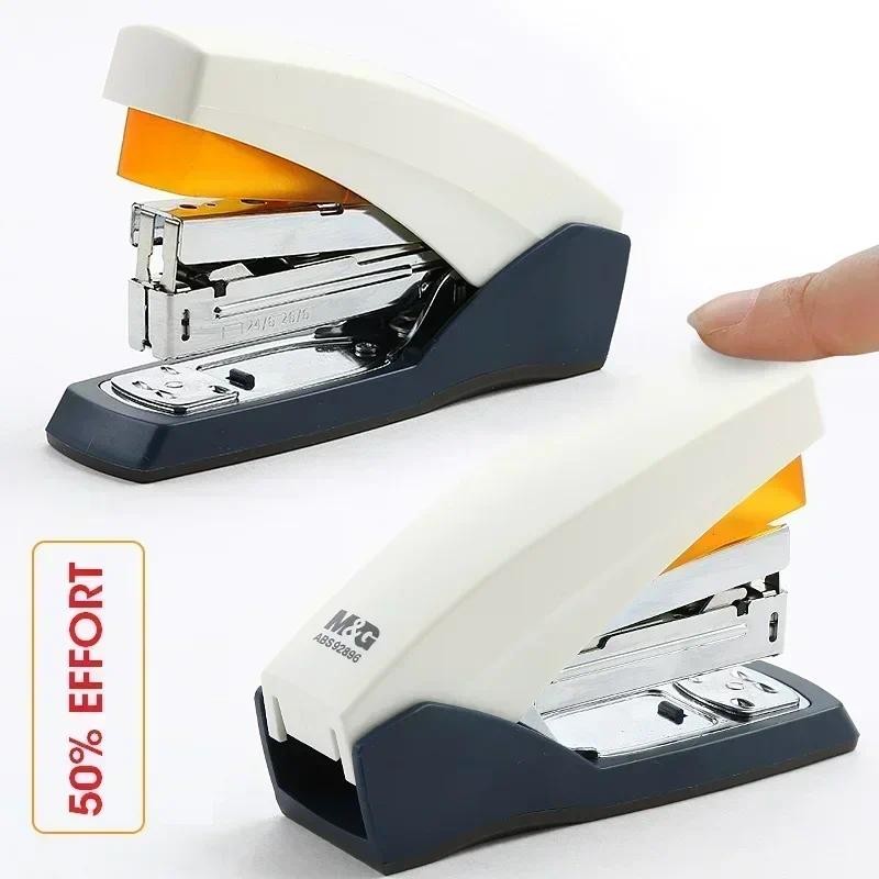 

Saving Stationery Paper Metal Sheets Effortless School 25/50 Stapling for Duty Supplies Power Machine Heavy Stapler Office