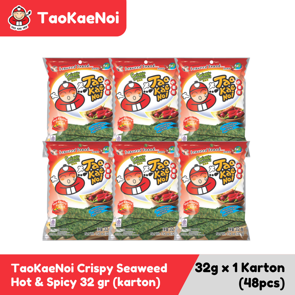 

TaoKaeNoi Rumput Laut Crispy Seaweed Hot & Spicy 32 gr (karton)