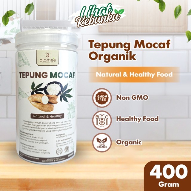 

ALAMEE Tepung Mocaf Singkong Gluten Free Powder Pengganti Terigu Organik 400gr LIHAT KEBUNKU