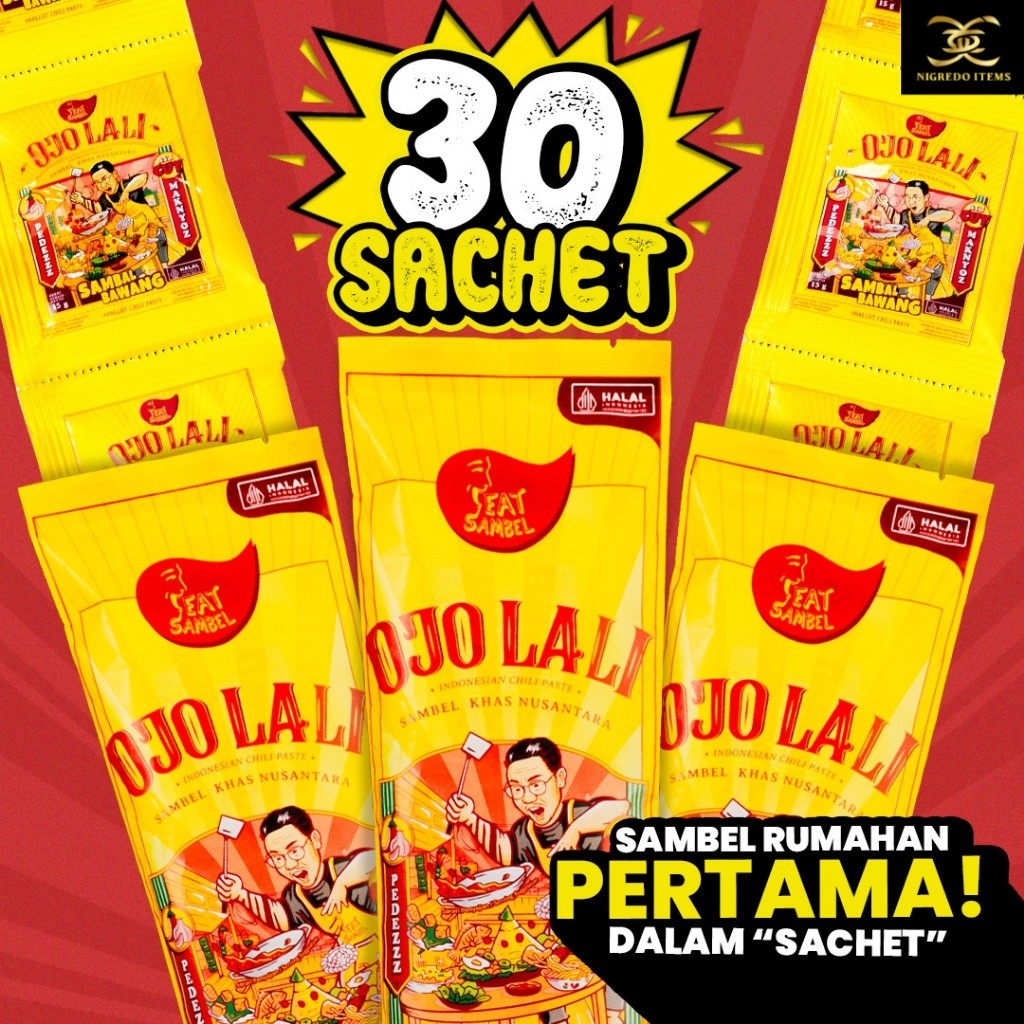 

Eatsambel - Sambel Bawang Ojolali [30 Sachet] Paket Populer