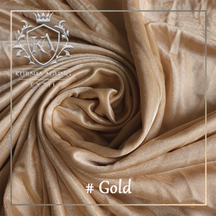 jessy_mart >> Terlaris<< Kain Abutai Filamin Dekorasi Backdrop Meteran Kain Tenda Lebar 220cm - Gold