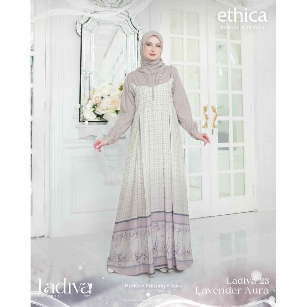 Gamis Ethica Ladiva 23 Sarimbit Keluarga Ladiva 23 Gamis Ibu Modern by Ethica
