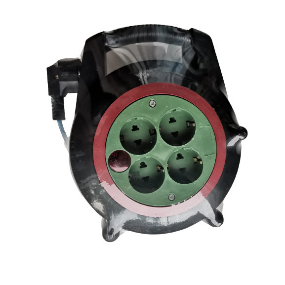 Kabel Rol Roll 10Meter Cable Reel Gulung Colokan Listrik 4Lubang VISTO
