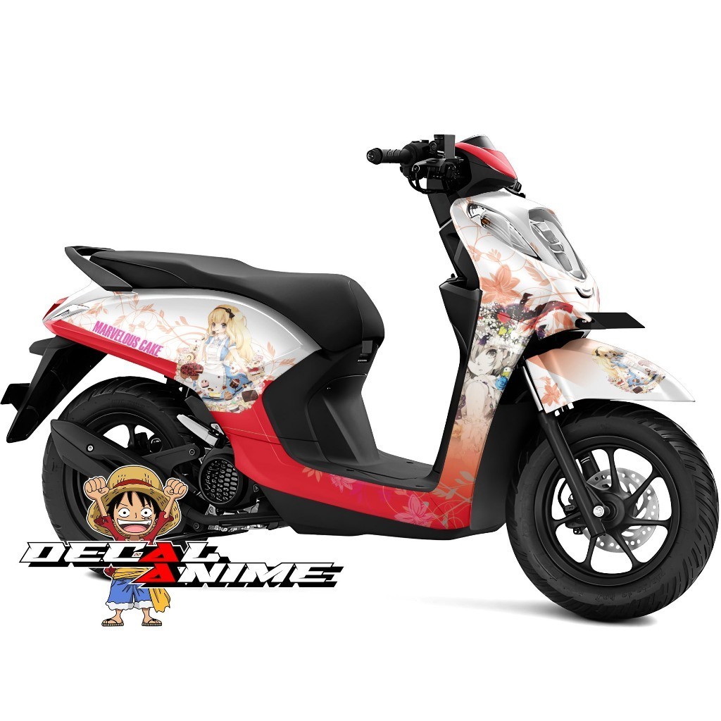 Decal Stiker Genio Full Body Sticker Genio Full Skotlet Variasi Anime - Godd Girl