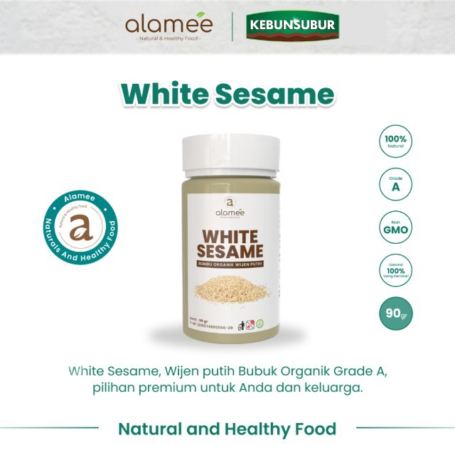 

ALAMEE Wijen Putih Bumbu Dapur Organik White Sesame Seed Bumbu Dapur Organik Masak Tabur kebunsubur