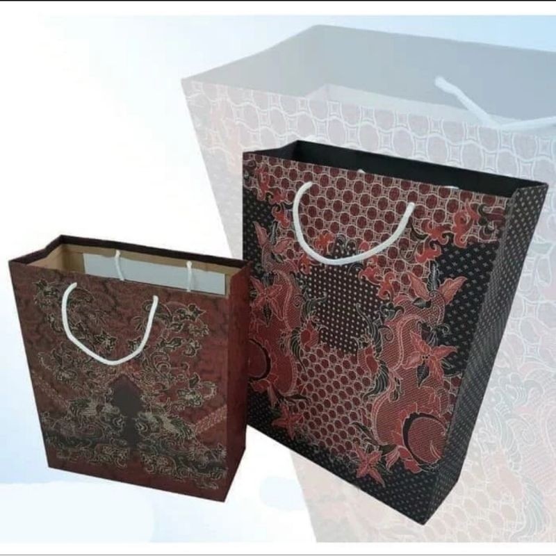 

GROSIR MURAH!!! 200 PCS PAPERBAG MOTIF BATIK ( VOUCHER SHOPIE) LEBIH MURAH