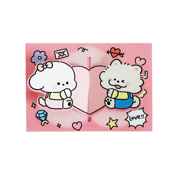 

J2 - Kartu ucapan 3D lucu Gift card capybara