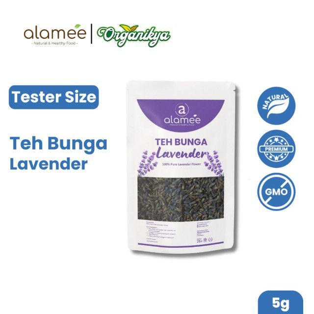 

Teh Bunga Lavender Insomnia Tea Organik Kering Dried Flower Herbal Alami Organic 5gr organikya