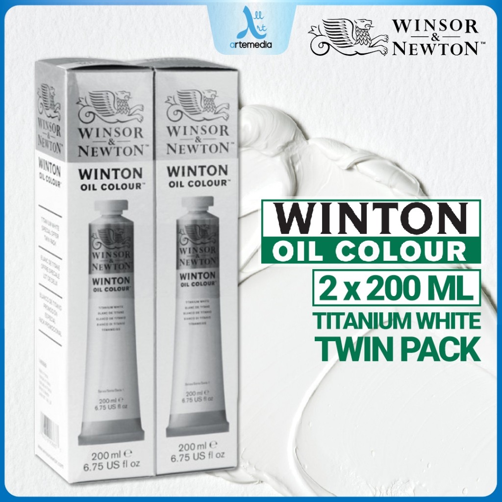 

Gramedia Surabaya - Winsor & Newton Winton TITANIUM WHITE Oil Color Twin Pack Promo set 2