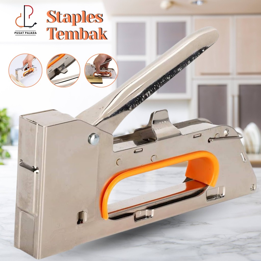 

Alat Staples Tembak Kertas Kayu Jok Motor Gun Tacker Steples Hekter Stapler Tembak Guntacker