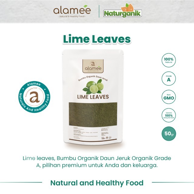 

ALAMEE Bubuk Daun Jeruk Lime Powder Bumbu Dapur Instan Organik Murni Asli Seasoning 50 Gram Naturganik