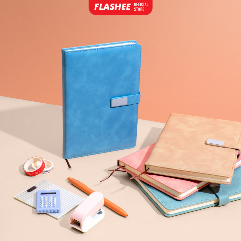 

Notebook Notepad A5 Cover Kulit Binder Agenda Buku Tulis Catatan Kerja Meeting Aesthetic Premium