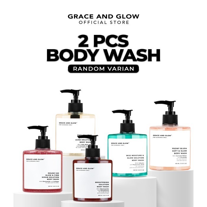 BUNDLE 2 PCS Grace and Glow Body Wash/Soap/Sabun mandi cair