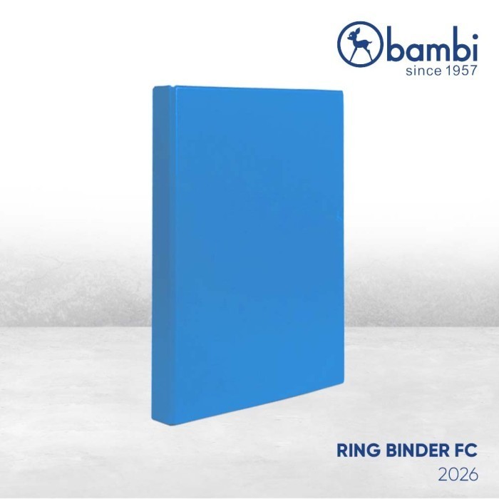 

Bambi Binder D-Type 2 Ring 2026 Folio - Medium Blue