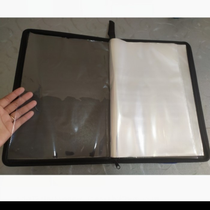 

MAP DOCUMENT KEEPER PLASTIK FILE DOKUMEN CLEAR HOLDER RESLETING ZIPPER - ISI 20 LBR