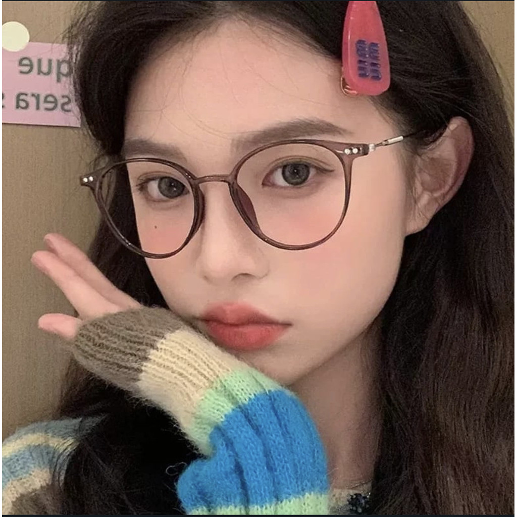 	 Kacamata Minus Fashion -1,-2,-3,-4,-5 -6 Zhijing-01 Fashion Korea Retro Anti Blue Light anti Radiasi Model Cat Eye Kacamata Baca Minus cateye zhijing-01	