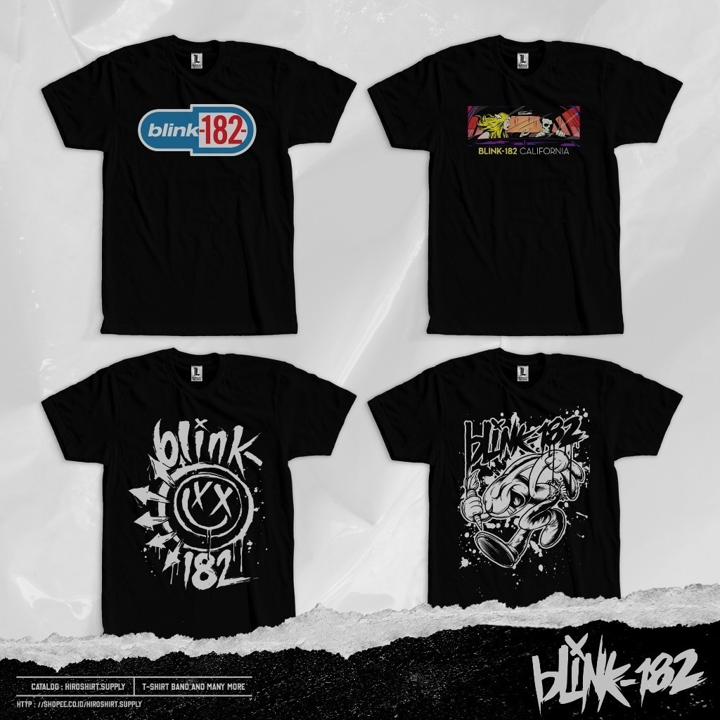 BAND BLINK 182 Kaos Cotton Combed 24s